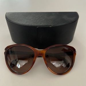 Used Prada slightly cat eye sunglasses